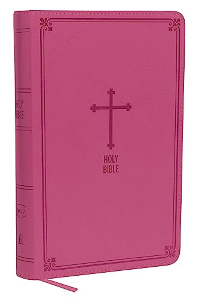 NKJV, Deluxe Gift Bible, Leathersoft, Pink, Red Letter, Comfort Print