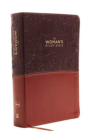 NKJV, The Woman's Study Bible, Leathersoft, Brown/Burgundy, Red Letter, Full-Color Edition