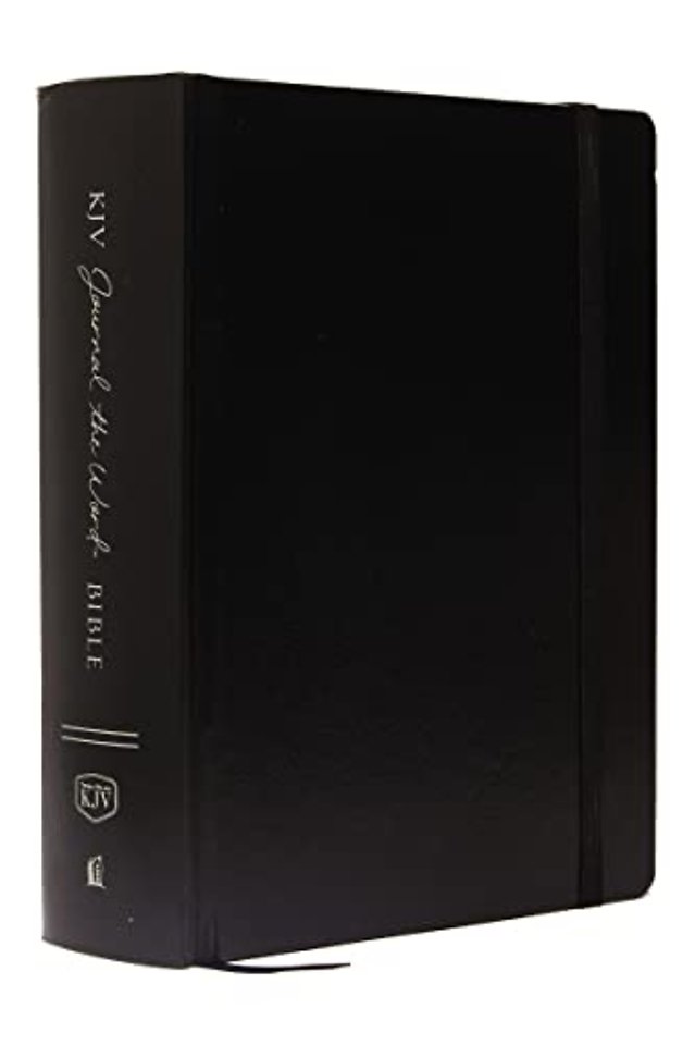 KJV Large Print Bible, Journal the Word, Reflect, Journal or Create Art Next to Your Favorite Verses (Black Hardcover, Red Letter, Comfort Print: King James Version, Holy Bible)