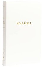 KJV, Gift and Award Bible, Imitation Leather, White, Red Letter Edition