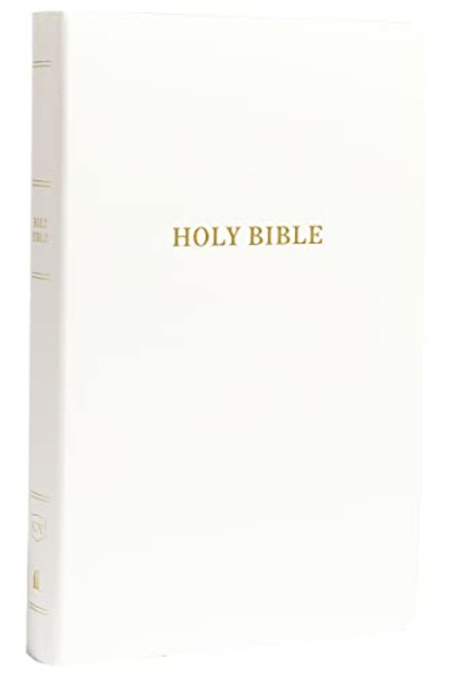 KJV, Gift and Award Bible, Imitation Leather, White, Red Letter Edition