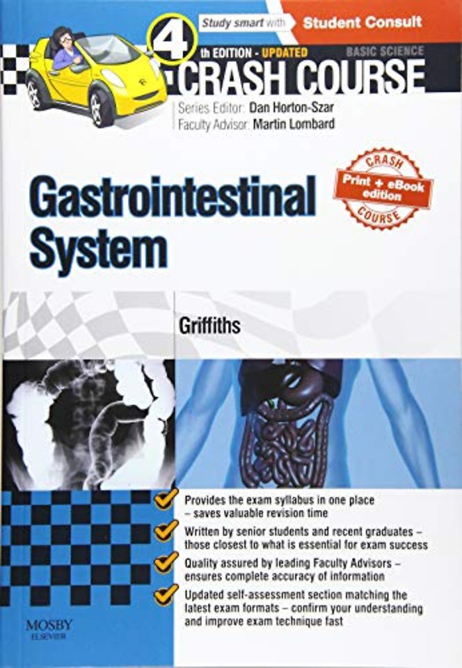 Crash Course Gastrointestinal System Updated Print + eBook edition