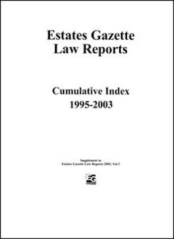 EGLR Cumulative Index 1995 - 2003
