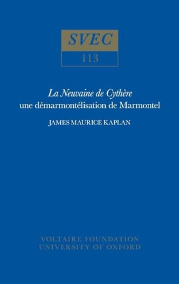 La Neuvaine De Cythère – une démarmontélisation de Marmontel