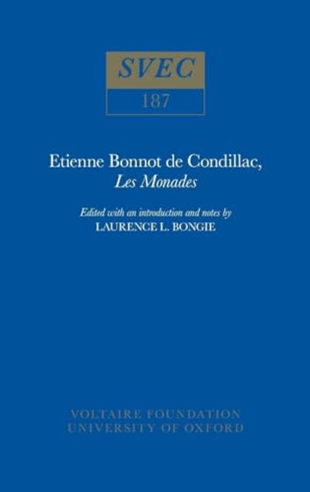 Etienne Bonnot de Condillac, `Les Monades`