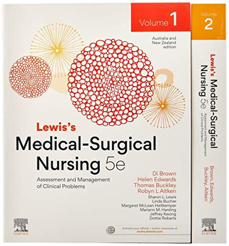 Lewis's Medical-Surgical Nursing: Assessment and Management of Clinical Problems, 2-Volume Set, 5th ANZ Edition