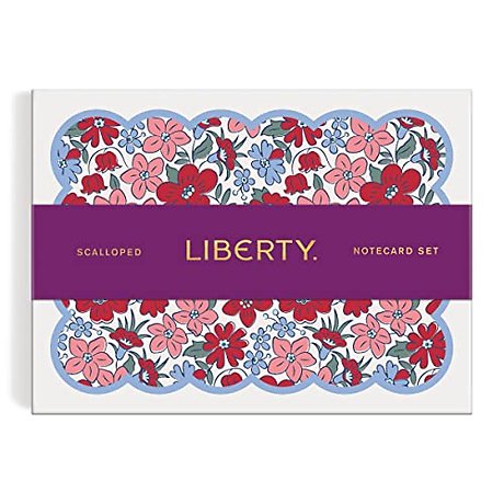 Liberty Scalloped Shaped Notecard Set