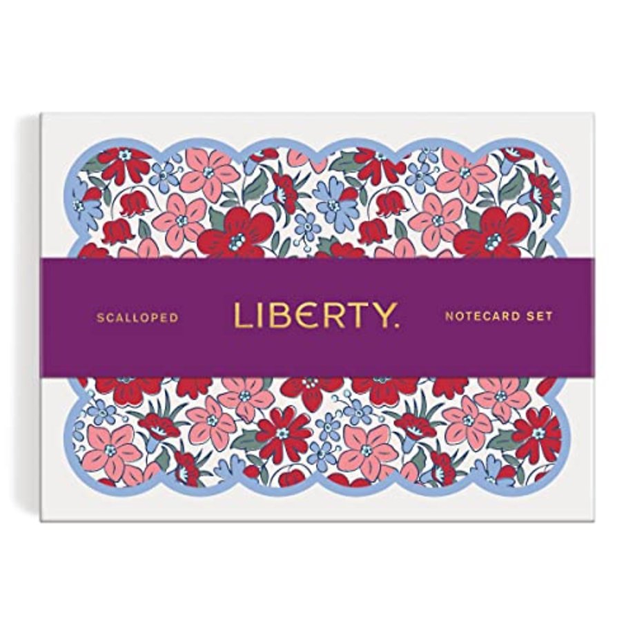 Liberty Scalloped Shaped Notecard Set