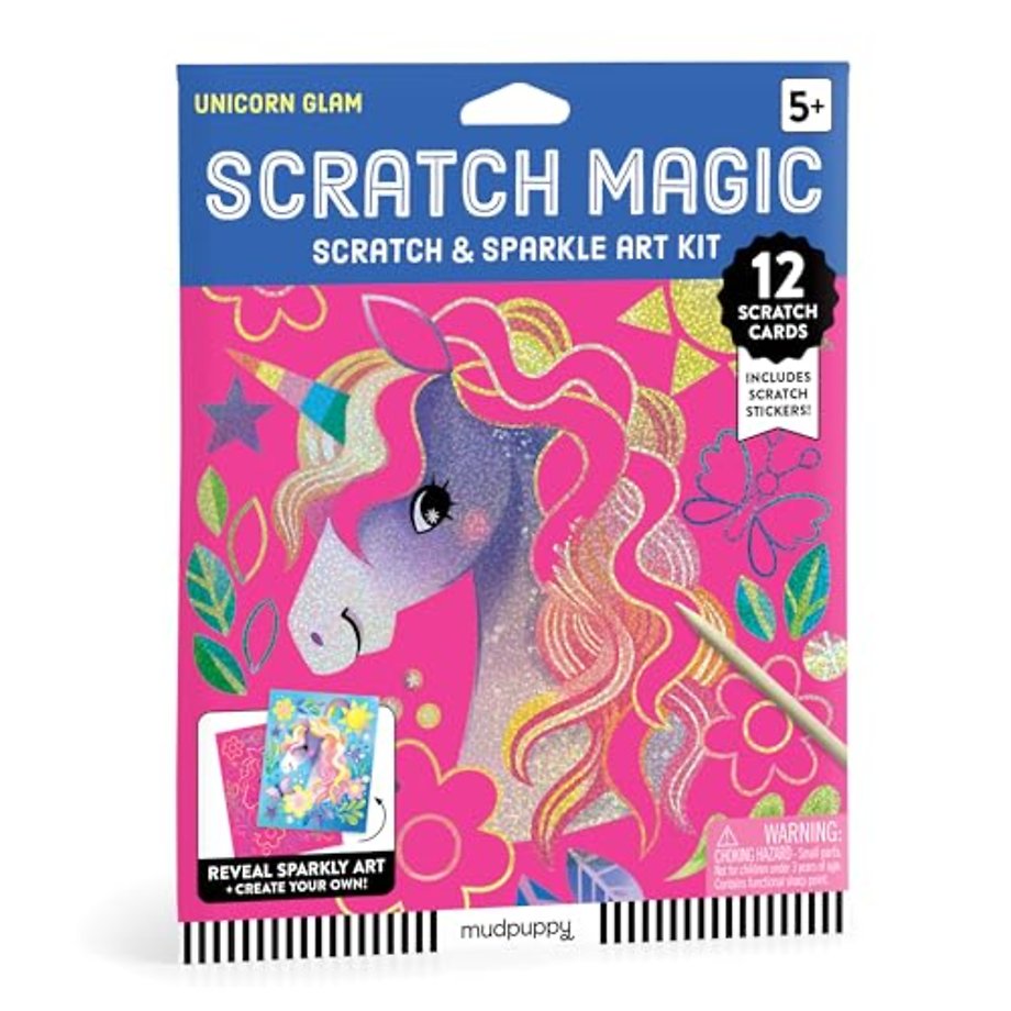 Unicorn Glam Scratch & Sparkle Art Activity Kit