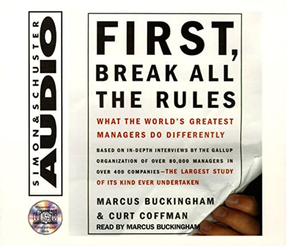 First, Break all the Rules audio-cd