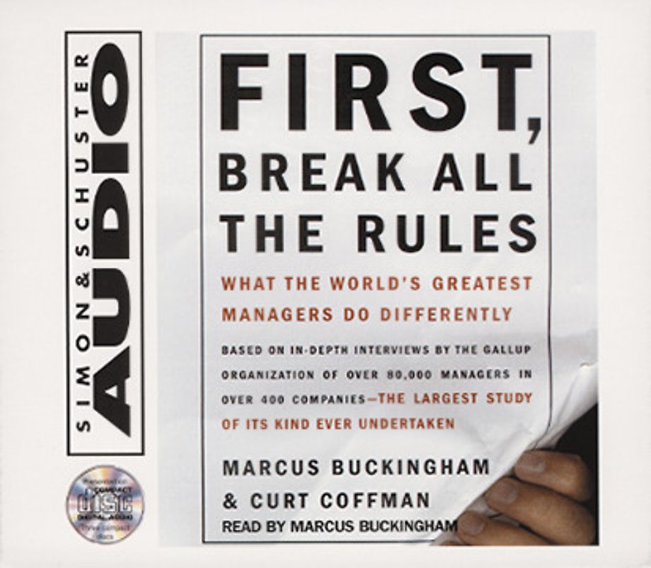 First, Break all the Rules audio-cd First, Break all the Rules audio-cd