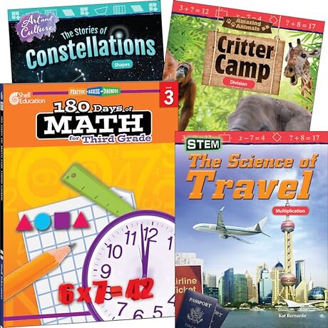Learn-at-Home: Explore Math Bundle Grade 3: 4-Book Set