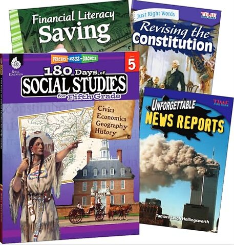 Learn-at-Home: Social Studies Bundle Grade 5: 4-Book Set
