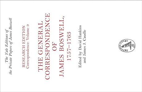 The General Correspondence of James Boswell, 1757–1763