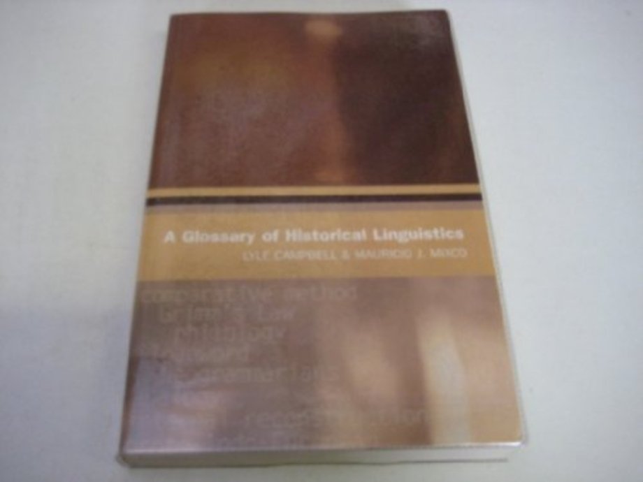 A Glossary of Historical Linguistics