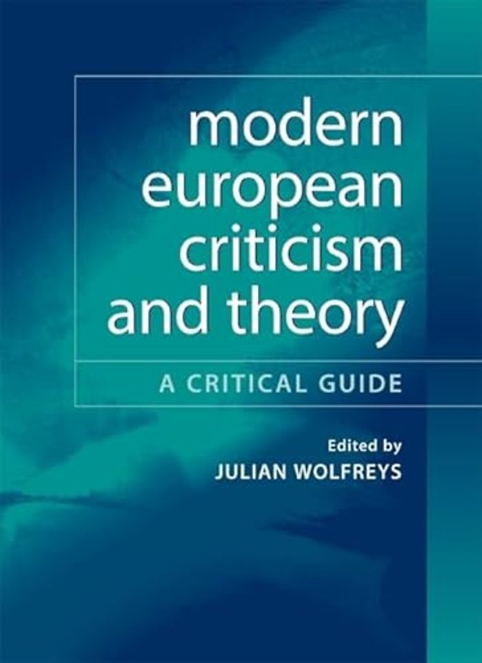 Modern European Criticism and Theory