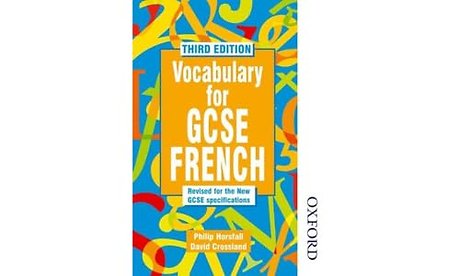 Vocabulary for GCSE French