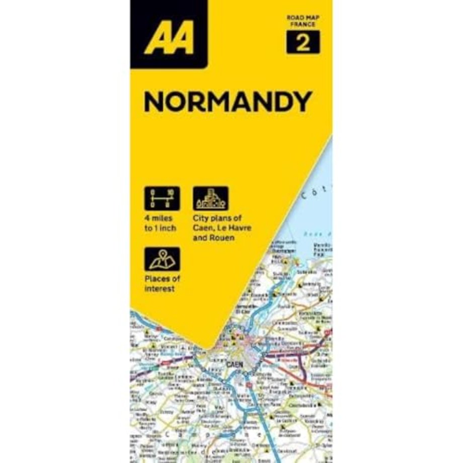 AA Road Map Normandy