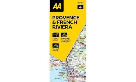AA Road Map Provence & French Riviera