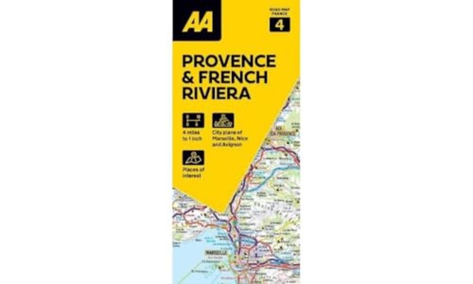 AA Road Map Provence & French Riviera