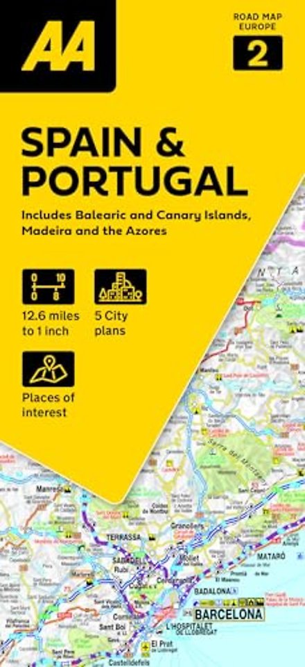 AA Road Map Spain & Portugal
