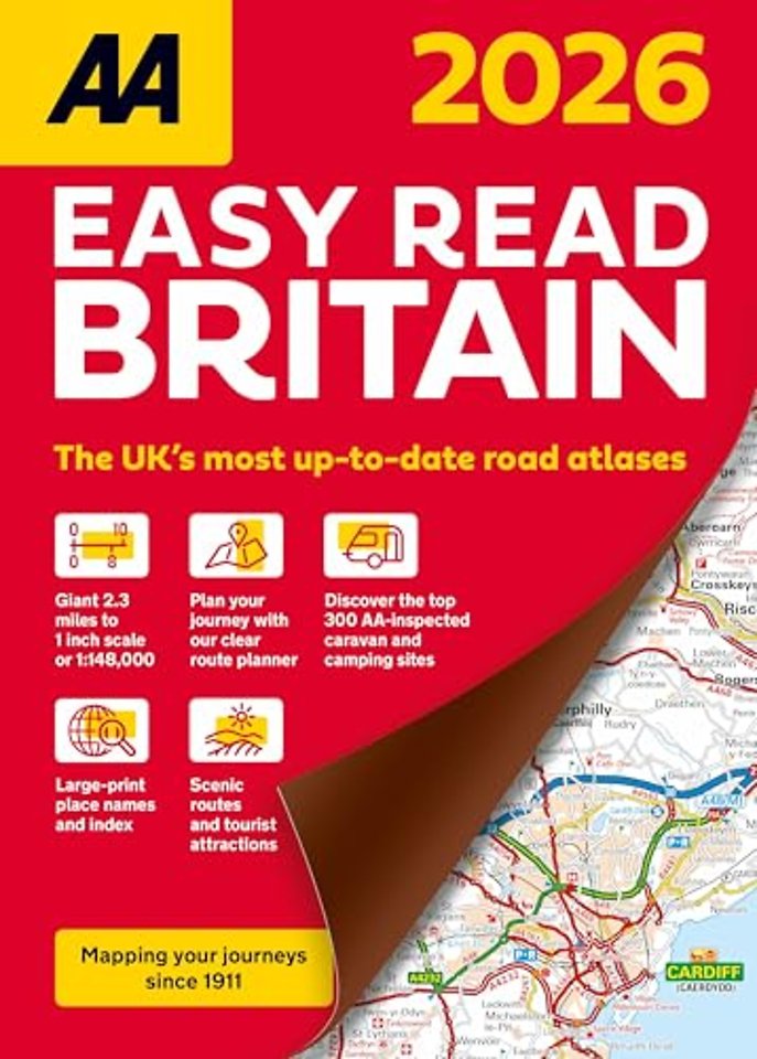 AA Easy Read Atlas Britain 2026