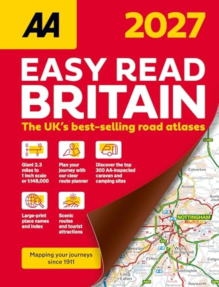AA Easy Read Atlas Britain 2027