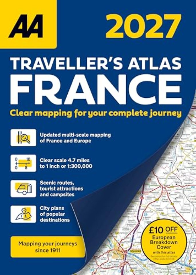 AA Traveller’s Atlas France 2027