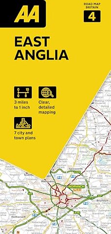 AA Road Map East Anglia