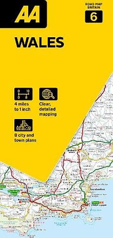 AA Road Map Wales