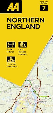 AA Road Map Northern England