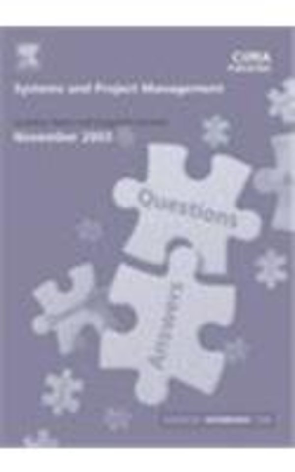 Systems and Project Management November 2003