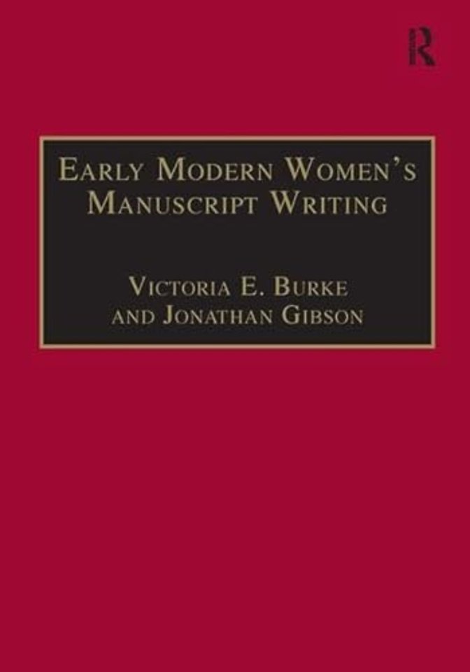 Early Modern Women's Manuscript Writing