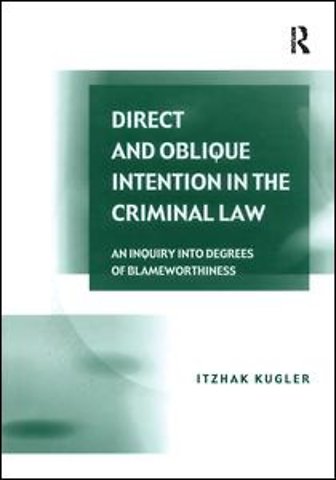 Direct and Oblique Intention in the Criminal Law