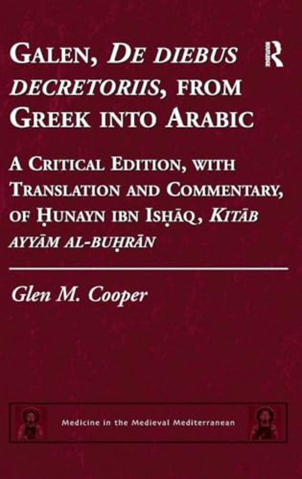 Galen, De diebus decretoriis, from Greek into Arabic