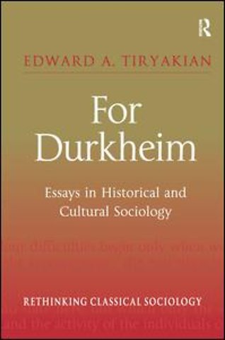 For Durkheim