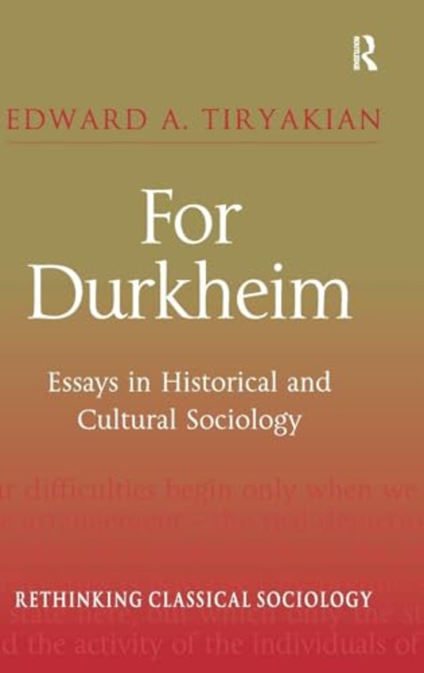For Durkheim