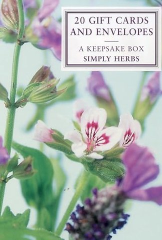 Tin Box of 20 Gift Cards and Envelopes : Simply Herbs