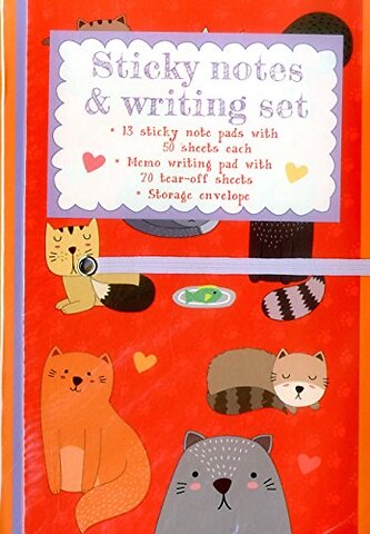 Sticky Notes and Writing Set: Cute Cats