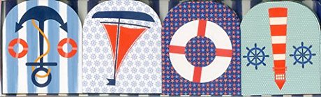 Pocket Note Set of 4 Mini-pads: Maritime