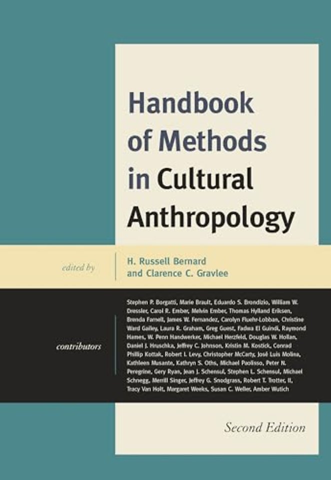 Handbook of Methods in Cultural Anthropology