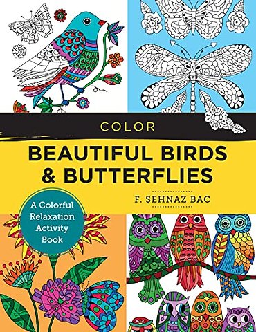 Color Beautiful Birds and Butterflies