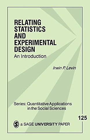 Relating Statistics and Experimental Design