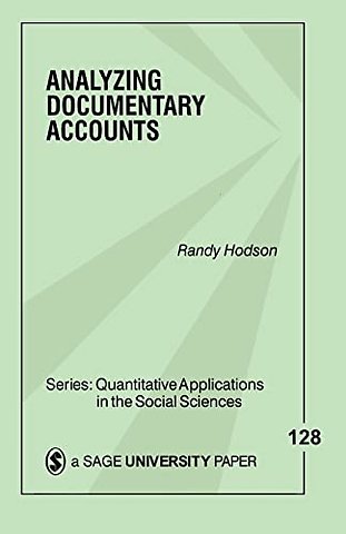 Analyzing Documentary Accounts