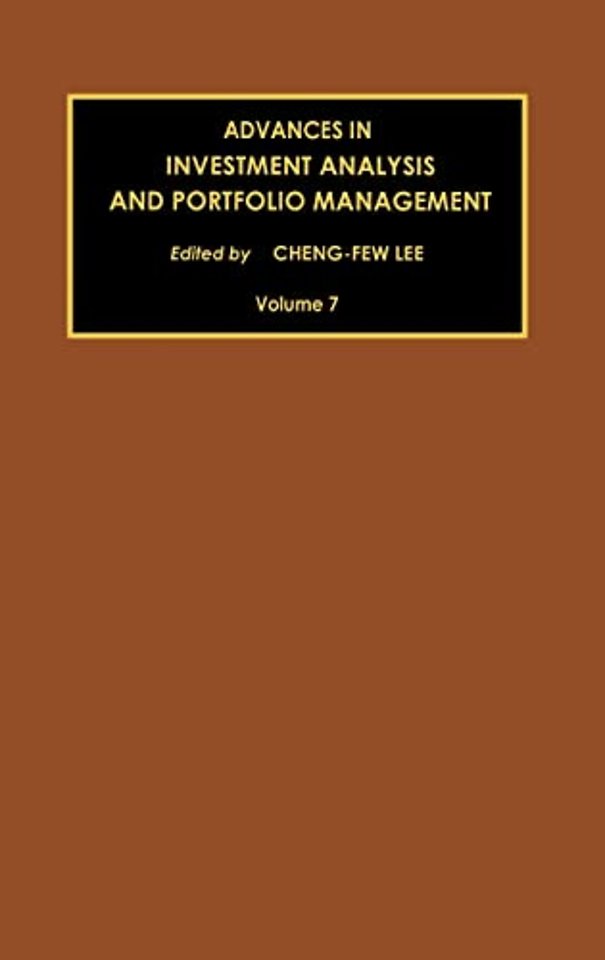 Advances in Investment Analysis and Portfolio Management