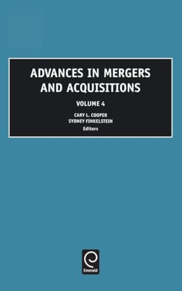 Advances in Mergers and Acquisitions