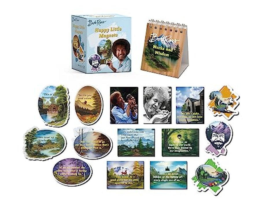 Bob Ross: Happy Little Magnets