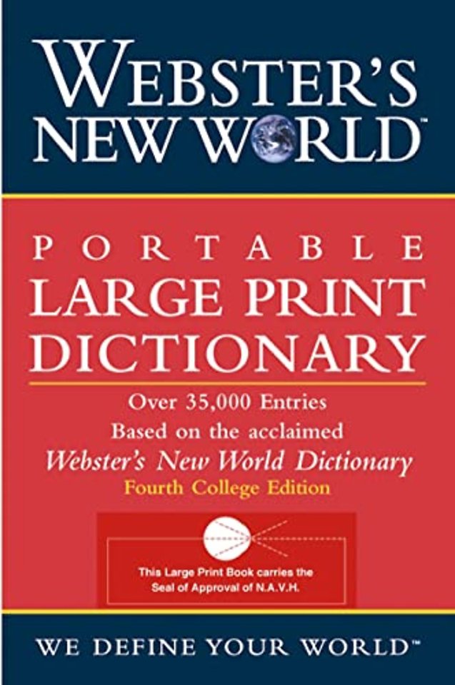 Webster's New World Portable Large Print Dictionary, Second
