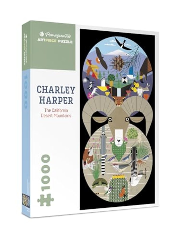 Charley Harper the California Desert Mountains 1000-Piece Jigsaw Puzzle