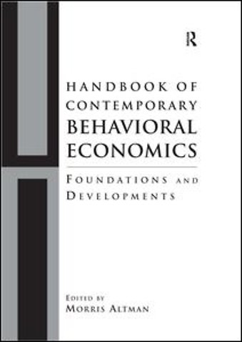 Handbook of Contemporary Behavioral Economics